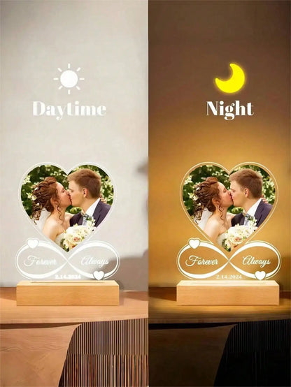 Lampara corazón personalizada